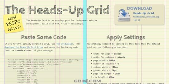 The Heads-Up Grid